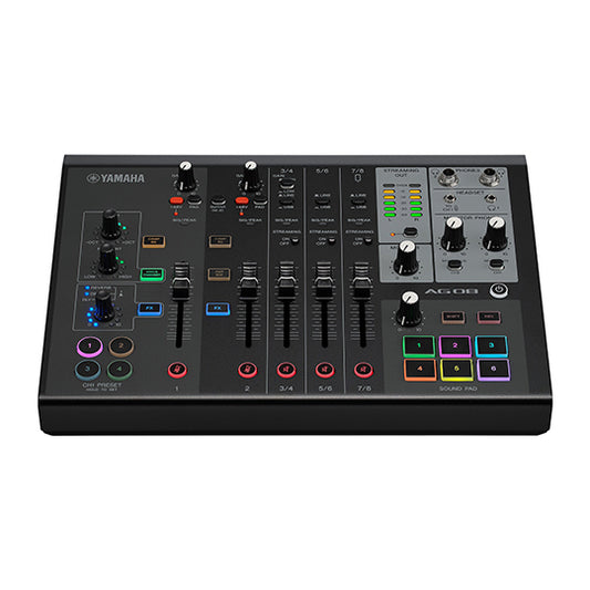 Yamaha AG08 Mixer Live Streaming Podcast 8 Channel