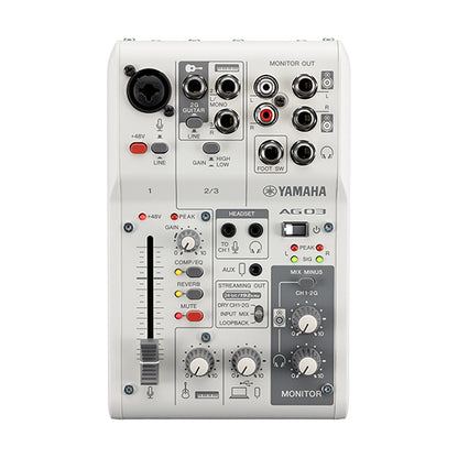 Yamaha AG03MKII Mixer Live Streaming 3 Channel