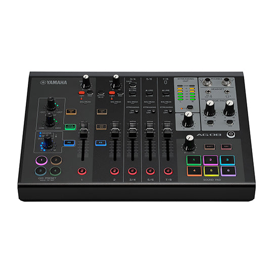 Yamaha AG08 Mixer Live Streaming Podcast 8 Channel
